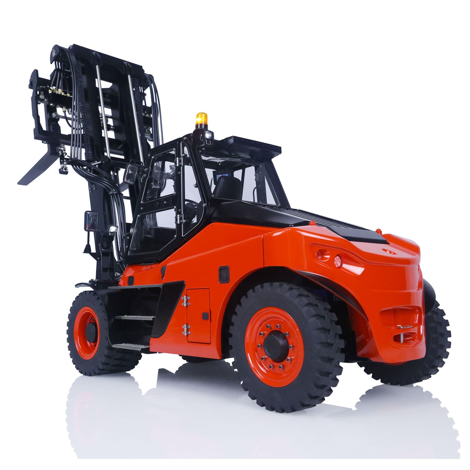 LESU 1/14 RC-Gabelstapler – Ferngesteuert, Hydraulisch, Mit Sound & Licht, Lackiert In Orange-Rot, Fertig Montiert