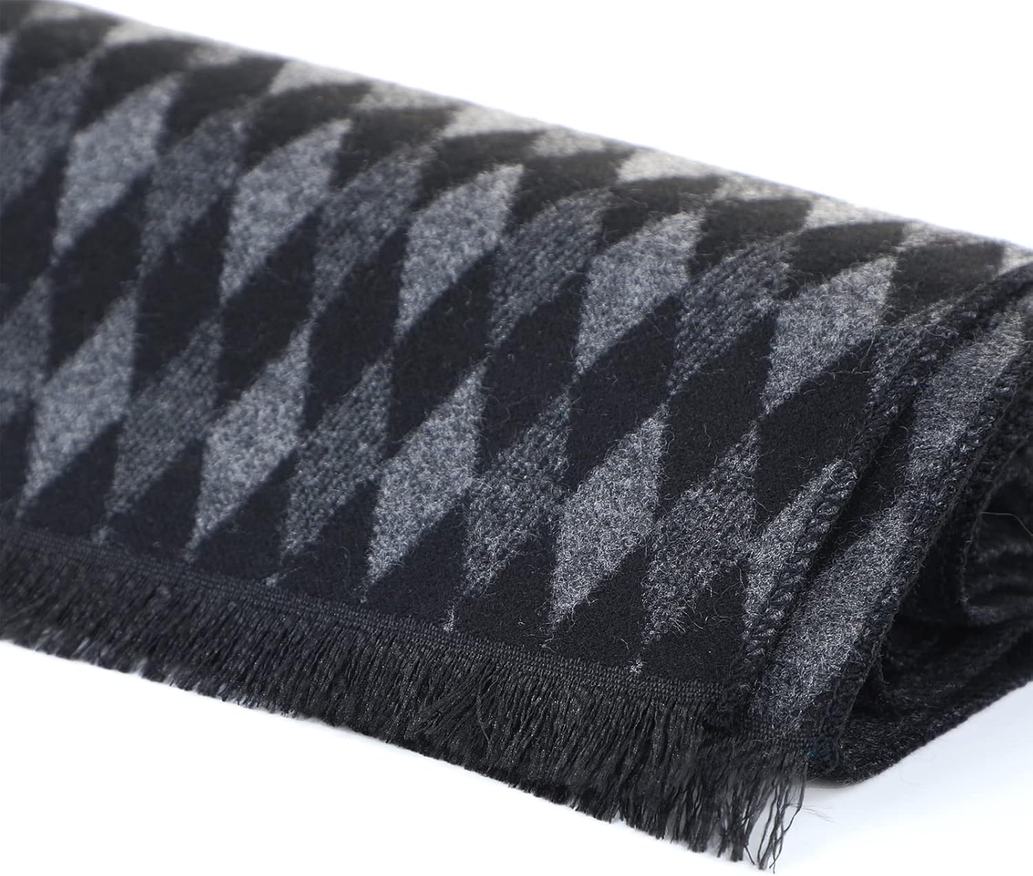 American Trends Mens Winter Warm Long Soft Scarf Plaid Tassel Scarf for Men Soft Classic Scarves - Image 6