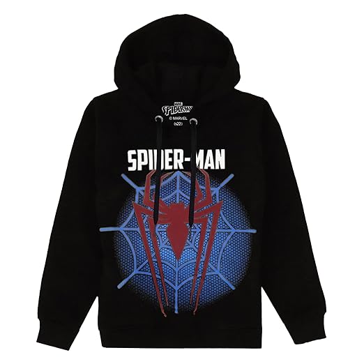 Kids Boys Spiderman Printed Red Hoodie
