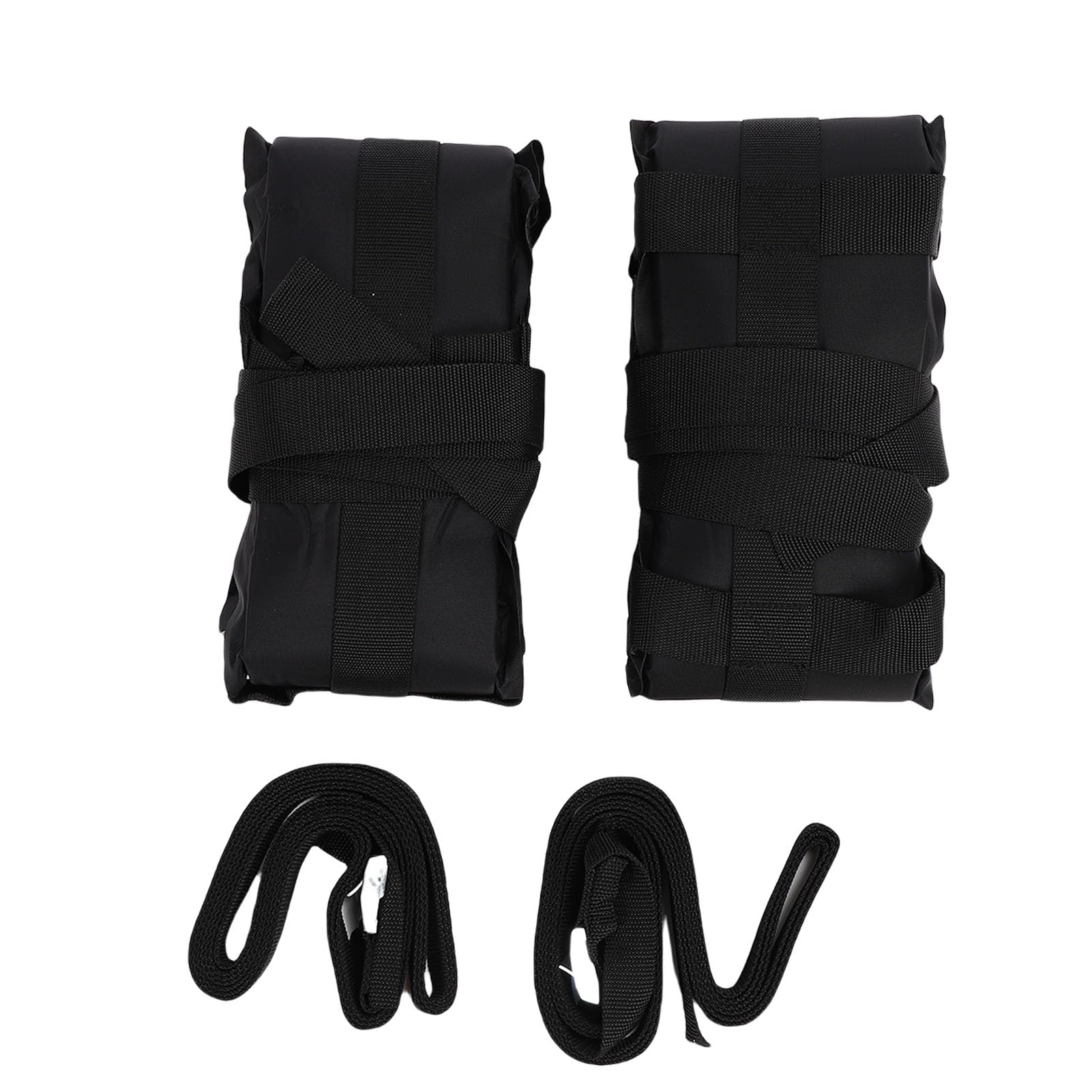 Ausla Dachträgerpolster, Weicher Nylon-Dachträger, 80 Kg Belastbar, mit Verstellbaren Nockenschnallengurten, Schnelle Installation für Surfbretter, Kajaks und Wassersportausrüstung in Autos und SUVs