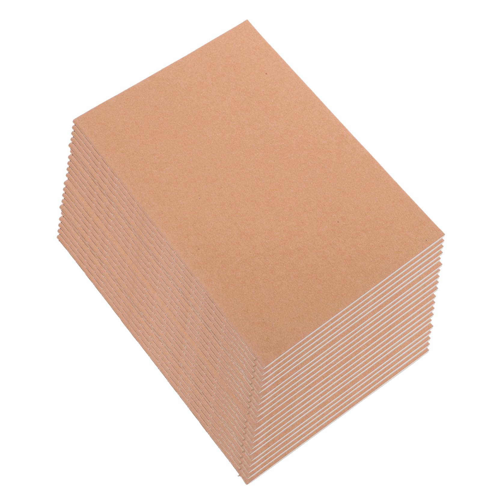 20 Stück Notizbuch aus Kraftpapier mit Blanken Seiten Tragbar für Zeichnen und Schreiben im Büro oder Freizeit für Künstler und Tagebuchliebhaber