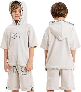 Gold Class Kidswear Toddler Boy Outfit Hooded Cotton T Shirt Short Toddler Summer Outfits For Boys Trendy