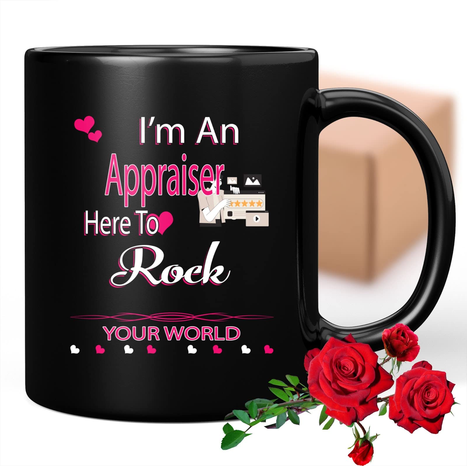 Appraisal-themed Gift for Appraisers, Perfect for Auntie's Retirement Day - I'm an Appraiser, Your Quote on Large 11oz Ceramic Coffee Mug