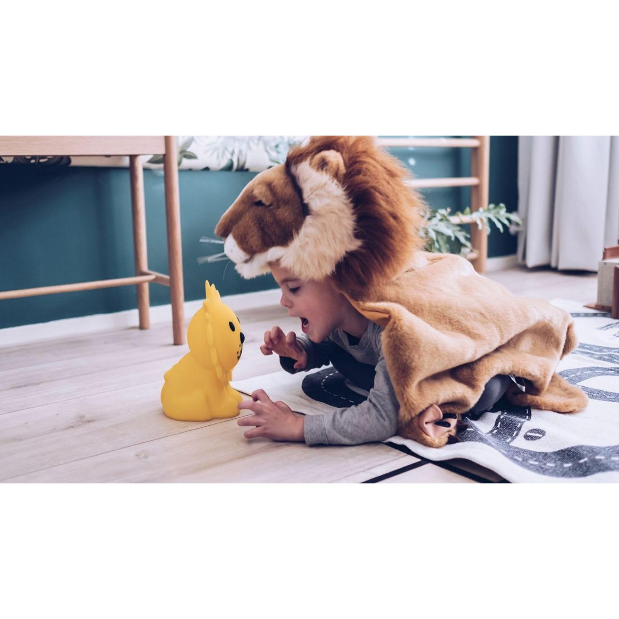 Mr Maria - Lion First Light Lampe 2.0 - 28cm - Ein kleiner Freund für Ihr kleines Wunder, Dimmbare & Aufladbare LED-Kinderlampe - Zum Mitnehmen in den Urlaub, Übernachtungen bei Freunden und Familie