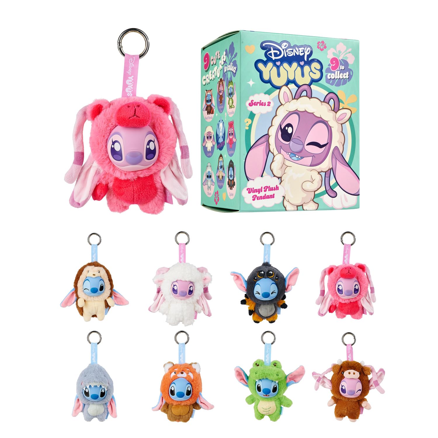 Disney Yuyus Stitch Wave 2 Blind Box Vinyl Plush collectible for kids, adults, holiday, school, birthday, gift, collect them all