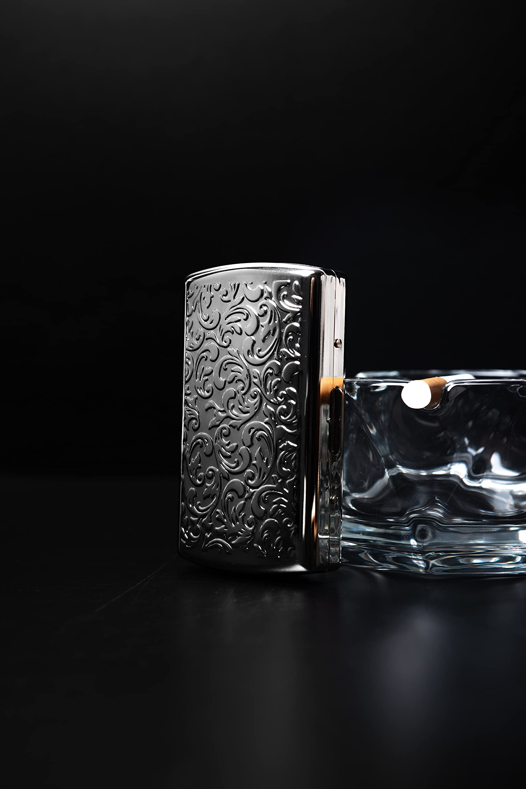 Amazon.com: Vintage Slim Metal Cigarette Case & Dispenser