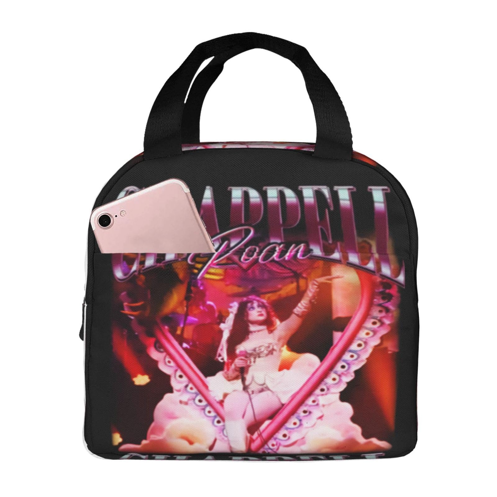 Lunch Bag Chappell Musics Roan Insulated Lunch Box Reusable Lunch Tote Bag Waterproof Lunchbox Handbag for Work Office Picnic Beach