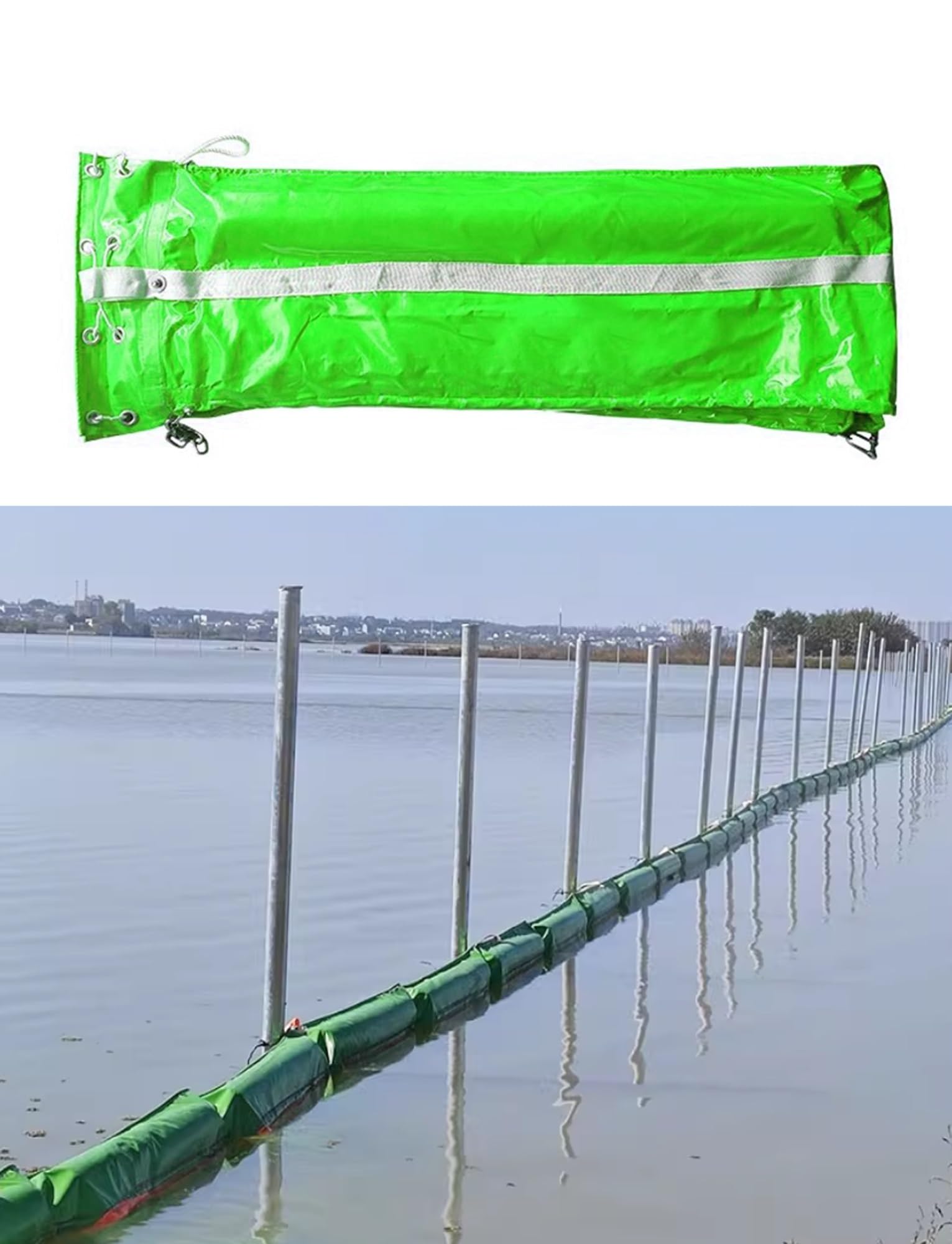 Rompeolas Flotante - tubería de PVC Plegable