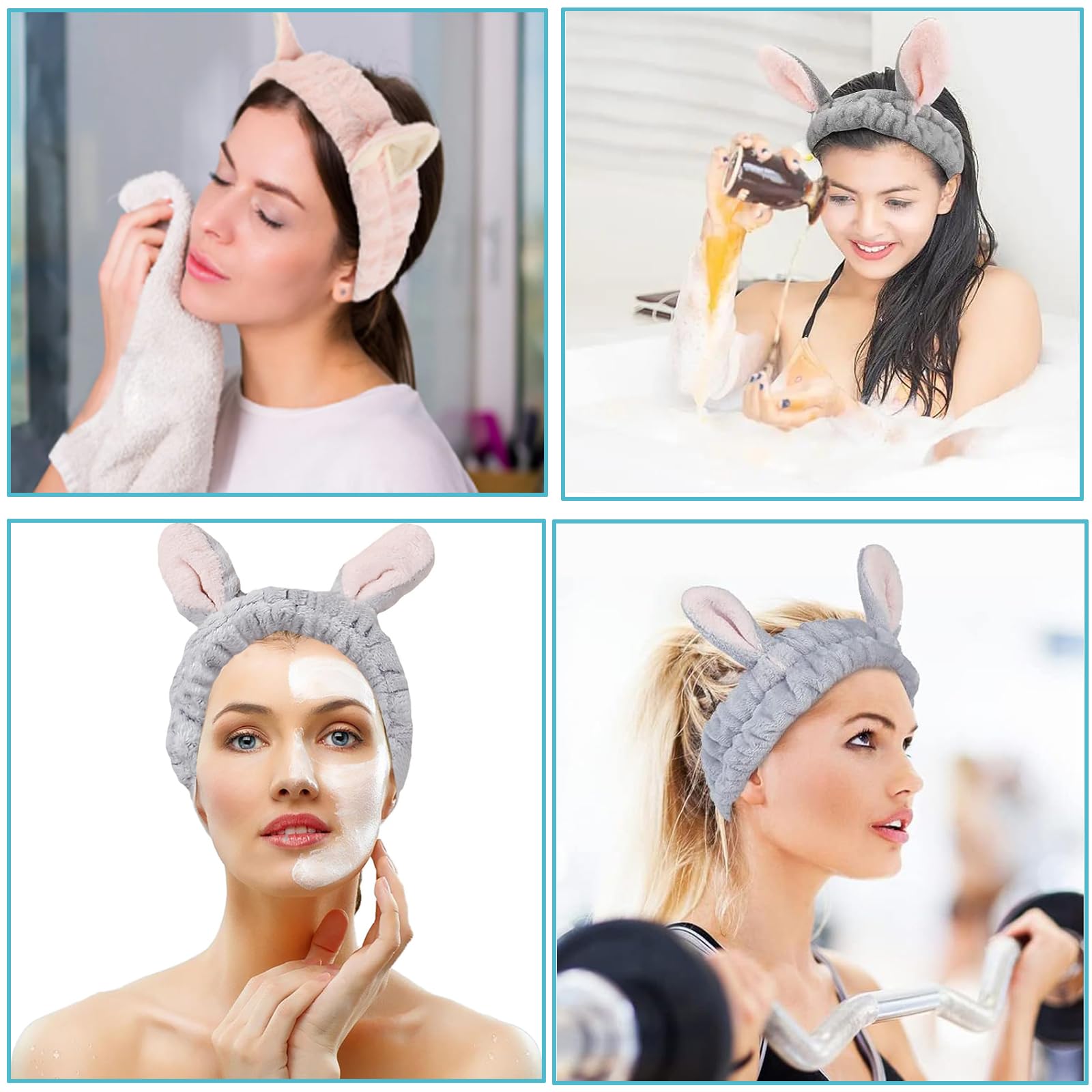 PNPGDYK Fascia Capelli Donna Trucco,1 Pezzi Fasce per Capelli per Trucco,Orecchie di Animali Fascia per Capelli,Fascia Capelli per Trucco,Adatto per PNPGDYK Fascia Capelli Donna Trucco,1 Pezzi Fasce per Capelli per Trucco,Orecchie di Animali Fascia per Capelli,Fascia Capelli per Trucco,Adatto per