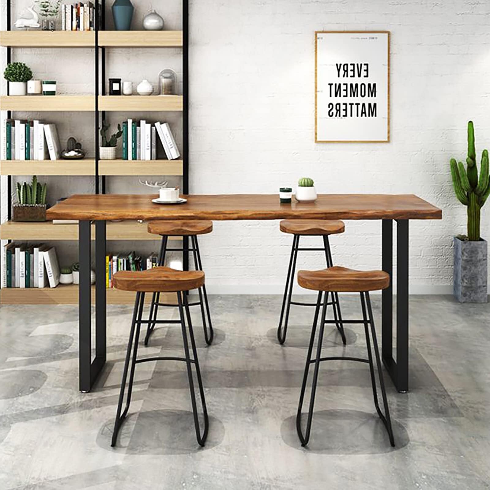 Tavolo Da Pranzo In Stile Industriale, Tavolo Da Pranzo Rettangolare Tavolino Per Il Tempo Libero Tavolo Da Pranzo Moderno E Semplice In Ferro Grigio 83962495