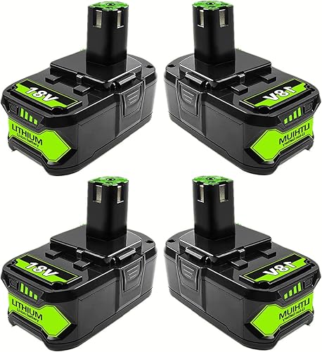 Paquete de 4 baterías de repuesto 8Ah P108 de 18 voltios para Ryobi 18 V batería de litio P102 P103 P104 P105 P107 P108 P109 P190 P122 paquetes de