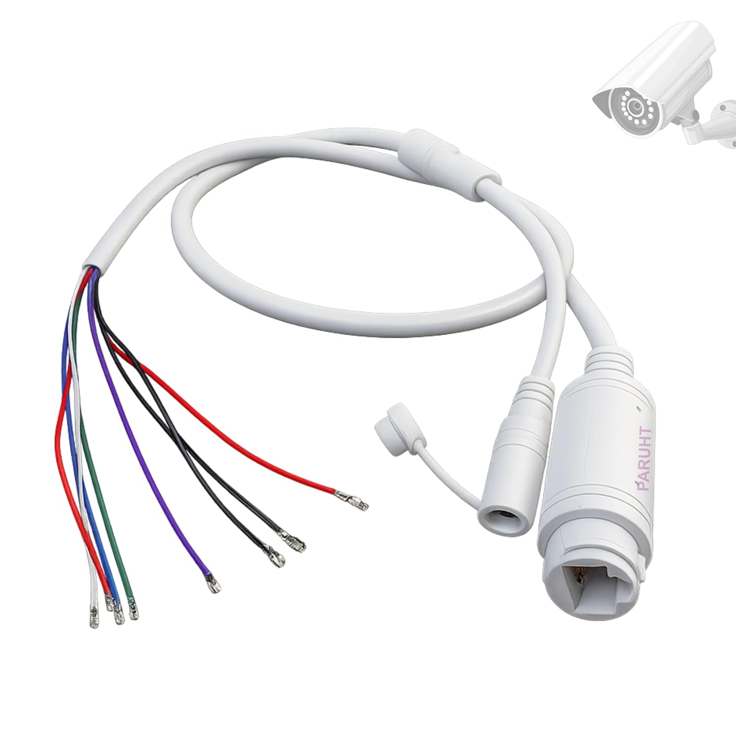 PARUHT IP Camera Cable Module Video Power Cable for POE RJ45 CCTV