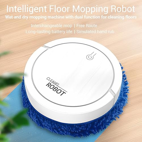 Miniatura 2 de Aspiradora robot pequeña, evita obstáculos avanzados, robot aspirador, robot aspirador y trapeador, ultra silencioso, diseño delgado de robot