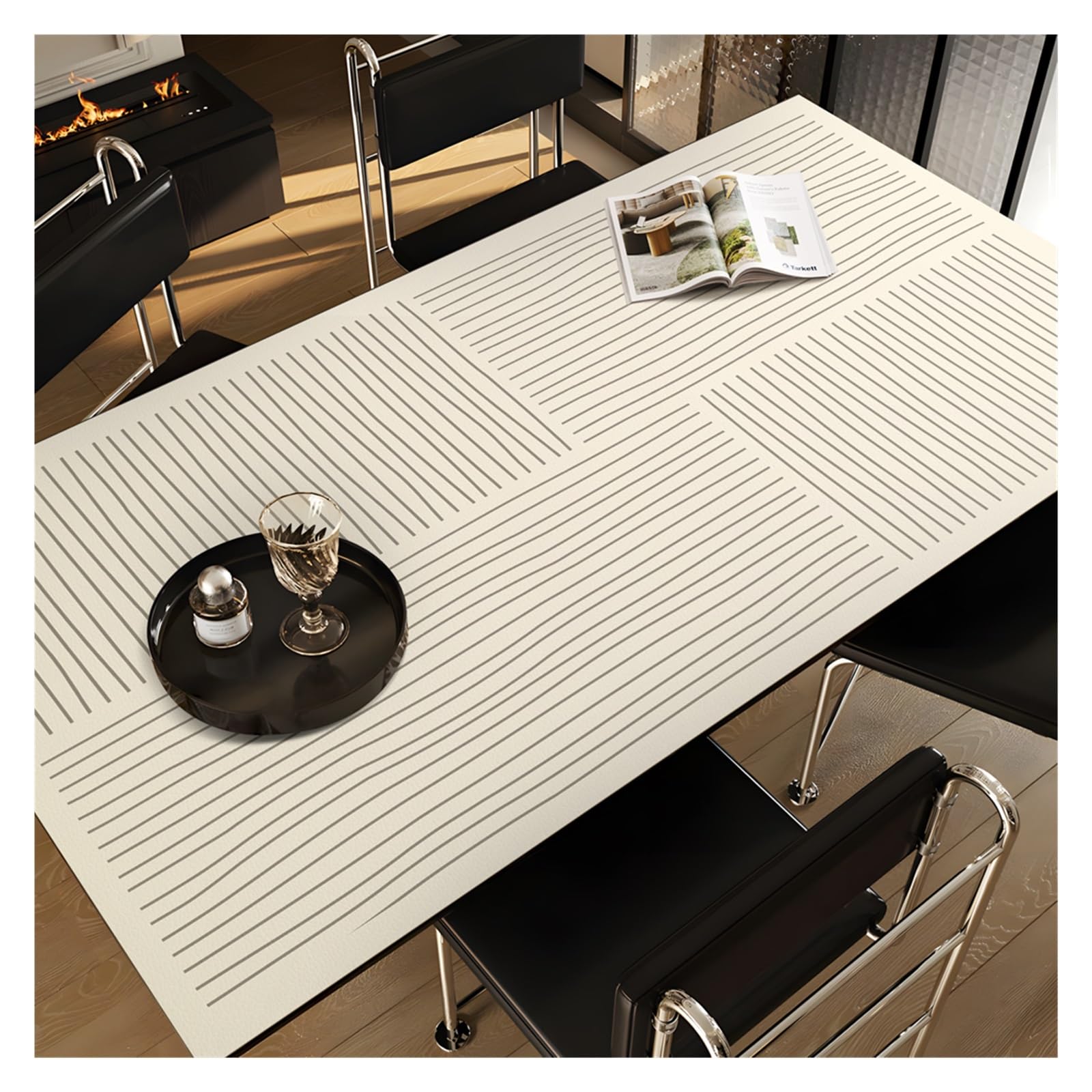BDFJEDS Waterproof Tablecloth Oil Proof Waterproof Rectangle Tablecloth Stain Washable Dining Table Cloth, Easy Care For Home(Color4,60CMx120CM)