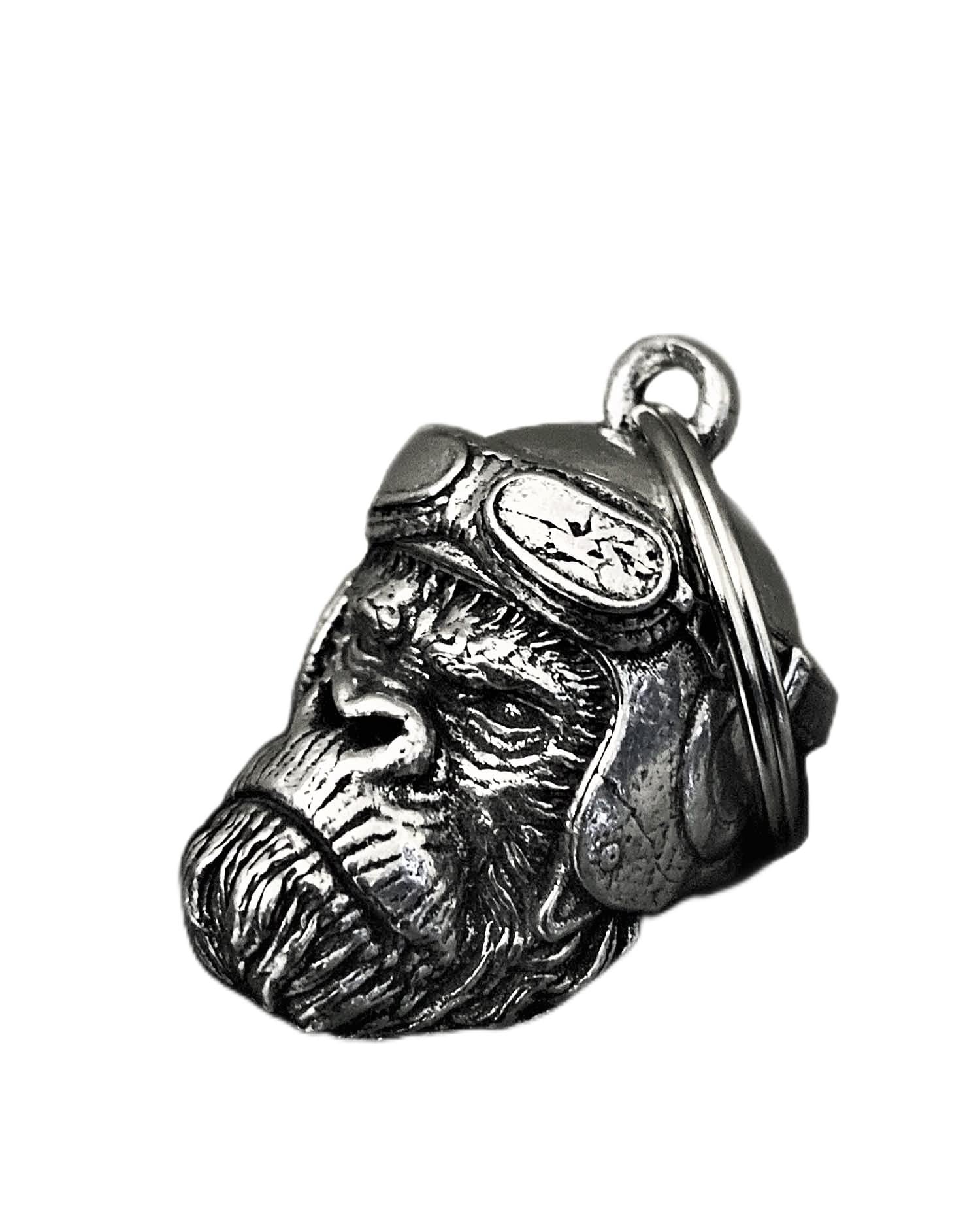 Bravo Bells Gorilla Bilker Bell - Biker Ride Bell Accessory or Key Chain for Good Luck on the Road - Made in the USA