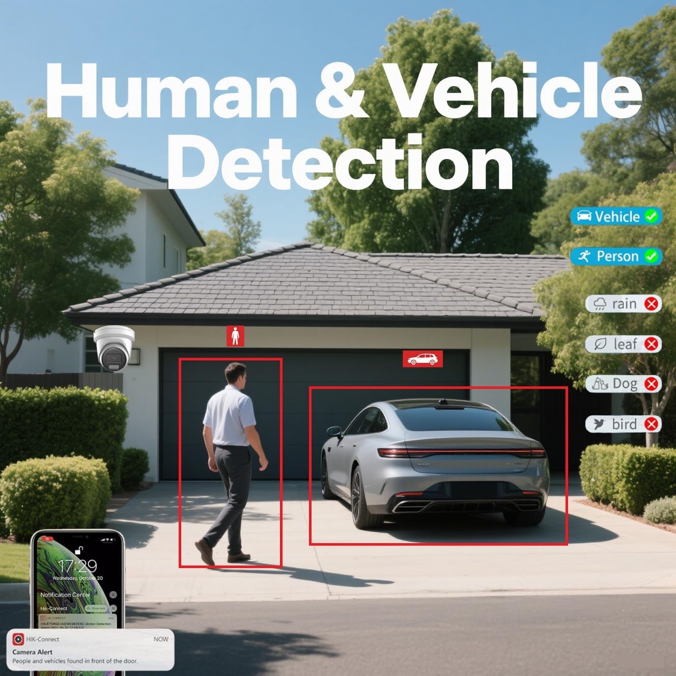 DS-2CD2387G2-LSU/SL Acusense 4K 8MP Color-Vu POE IP Dome Camera Outdoor, with Strobe Light and Audible Warning, 130dB True WDR, H.265+, Two Way Audio Human/Vehicle Detection, Work with iVMS-4200