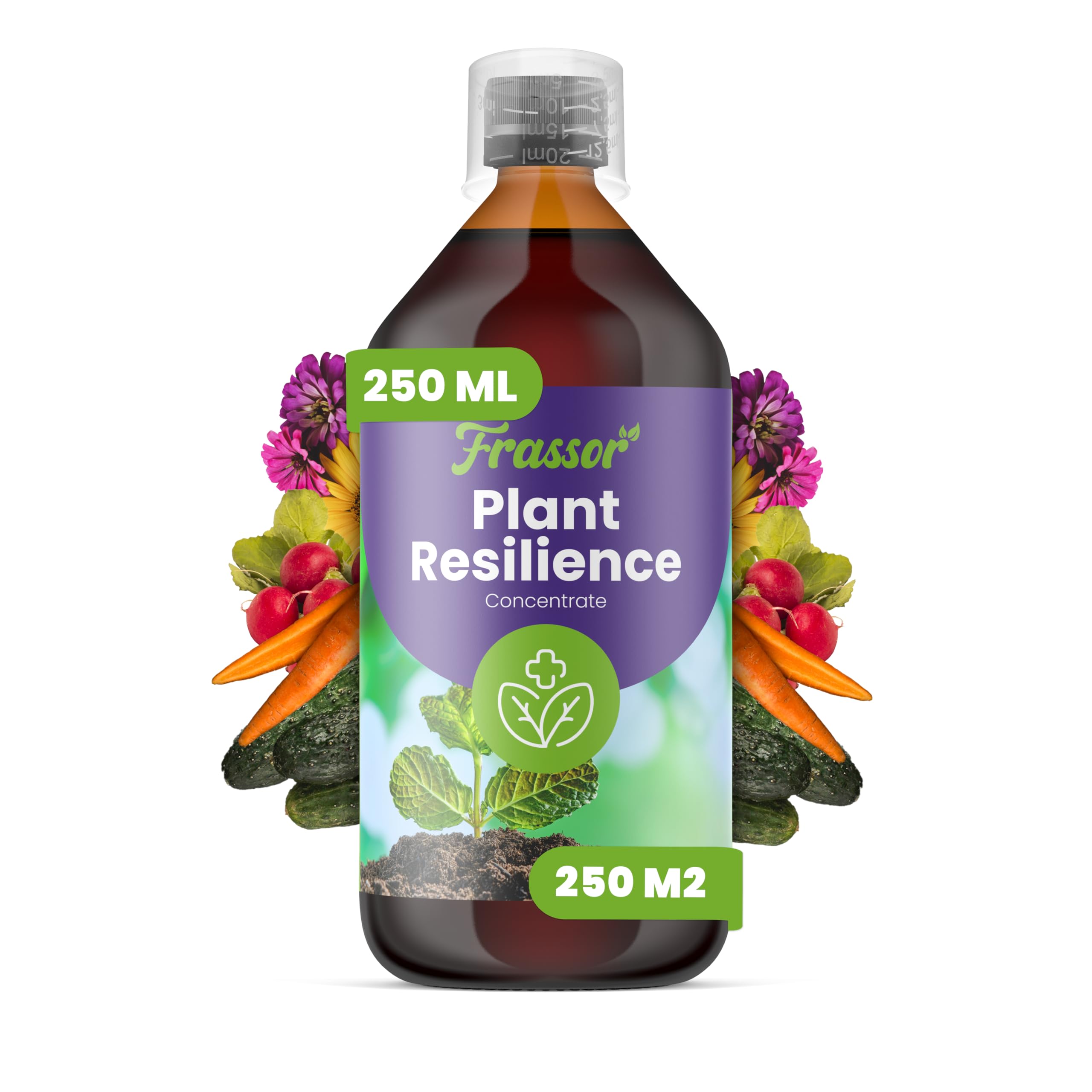 Concentrado Resiliencia Frassor de 250 ml para recuperar plantas marchitas por estrés 8