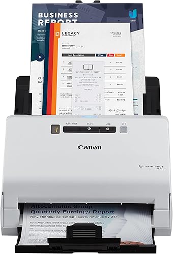 Vista 9 de Canon imageFORMULA R40 - Escáner de documentos de Office, Windows y Mac, escaneo dúplex, fácil configuración, escanea una amplia variedad