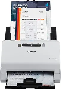 Canon imageFORMULA R40 Office Document Scanner Receipt Edition, for PC and Mac, Scan & Extract Data to QuickBooks Online, Color Duplex Scanning, Auto Document Feeder, Easy Setup for Office Or Home Use