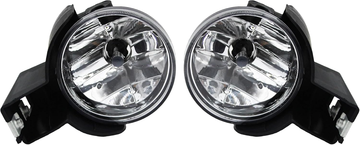 Fog Lights Assembly Compatible with 1997-2000 Dodge Dakota Pickup Truck / 1998-2000 Dodge Durango SUV Front Bumper Fog Light Driving Lamps Replacement Left and Right Side