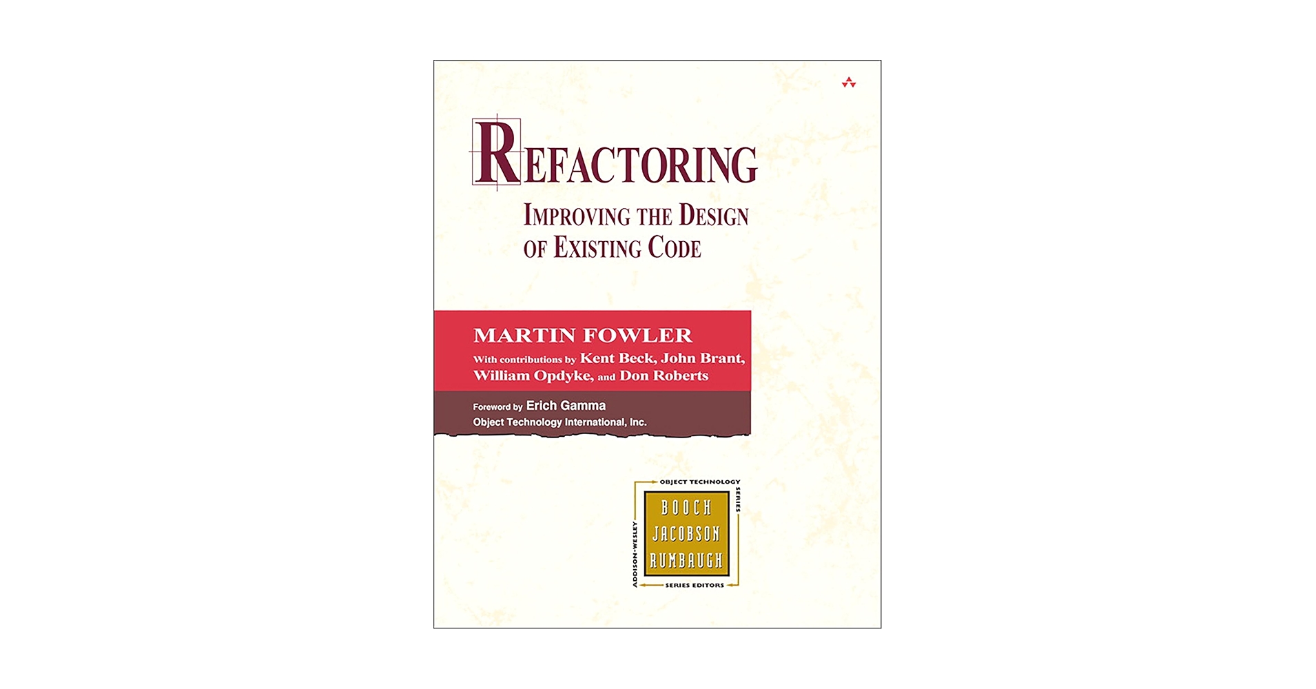 洋書 Refactoring: Improving the Design Code Refactoring Improving The Design Of Existing Code (1st