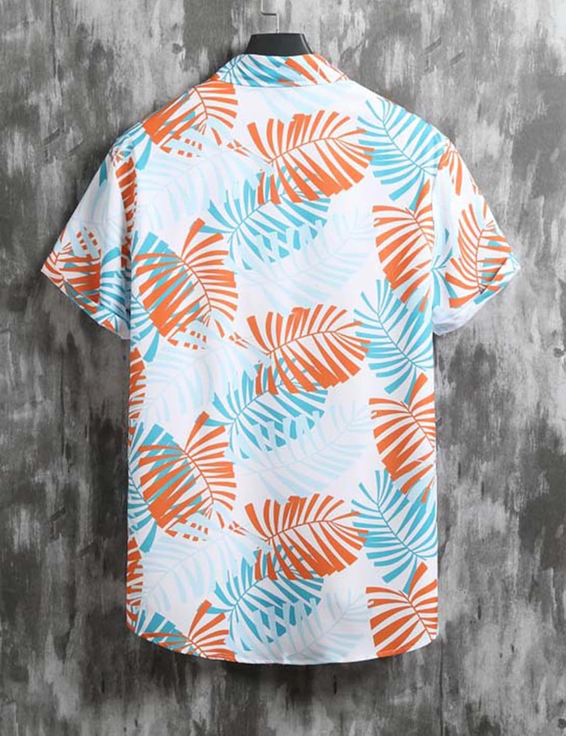 Yimoon Men's Summer 2 Piece Outfits Tropical Print Short Sleeve Button Down Hawaiian Beach Shirt and Shorts Set - Image 5