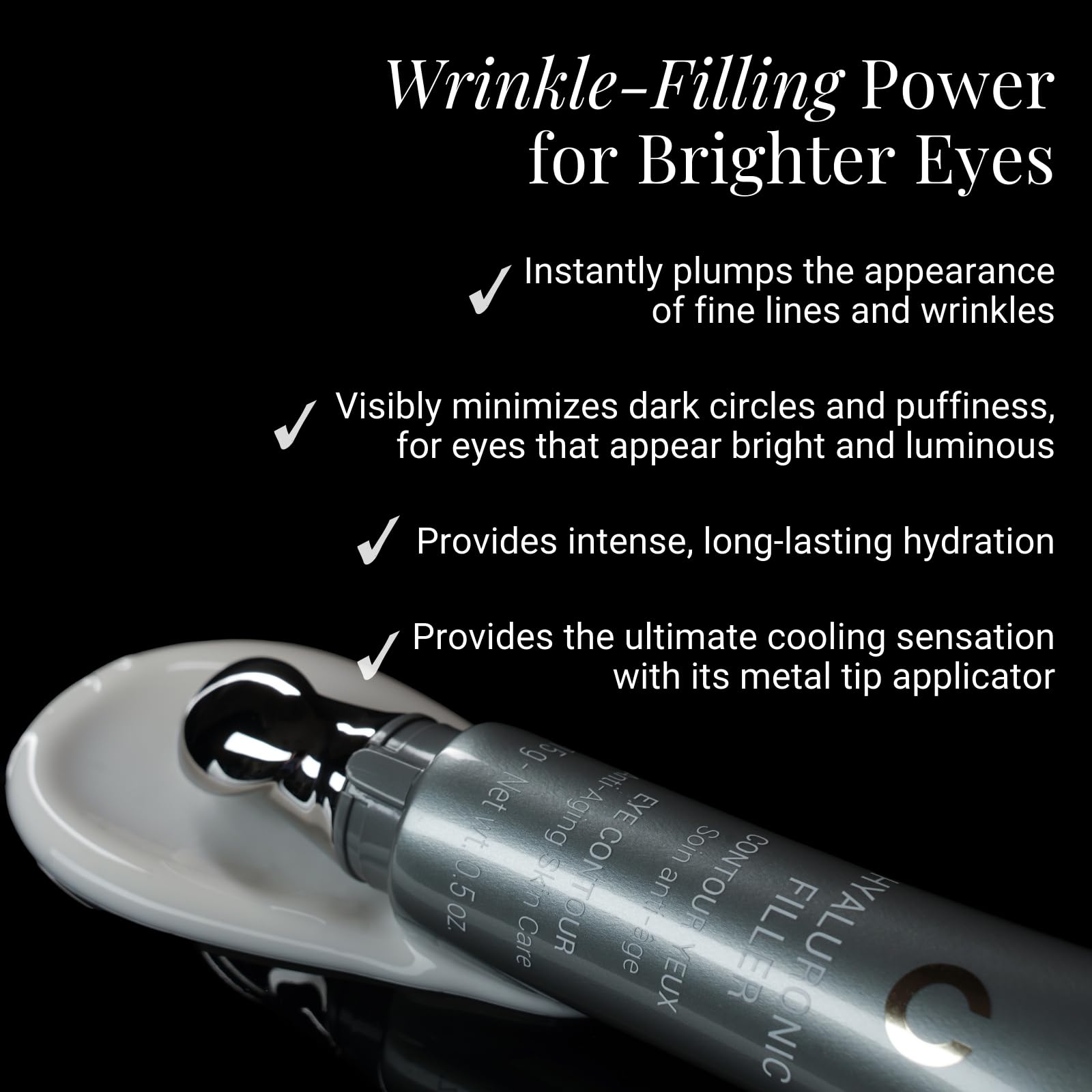 G.M. COLLIN Hyaluronic Filler Eye Contour | Revitalizing Anti-Aging Eye Cream for Visibly Reducing Wrinkles | With Hyaluronic Acid and Caffeine