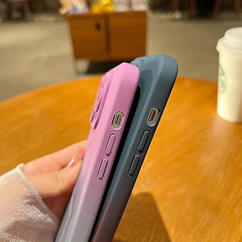 Miniatura 6 de Gihklty Funda compatible con iPhone 11 Pro Max compatible con Magsafe Diseño de color degradado, silicona TPU a prueba de golpes, antideslizante,