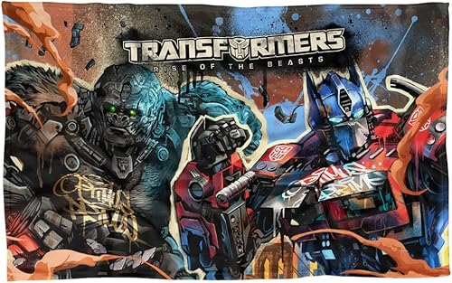 LOGOVISION Transformers Rise of The Beasts - Manta de forro polar Optimus Prime Primal de 36 x 58 pulgadas disponible en Yaxa Venezuela