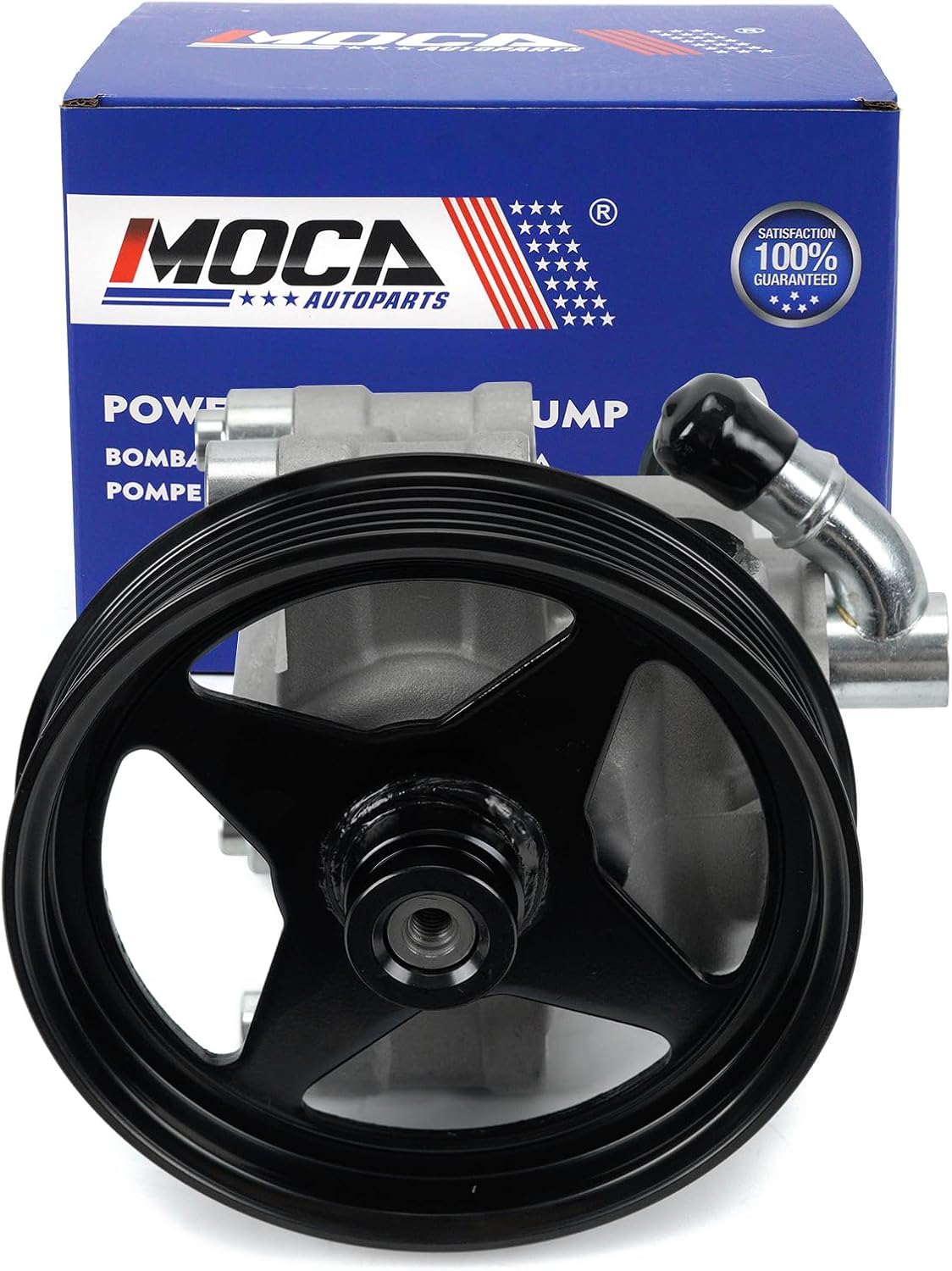 MOCA Power Steering Pump 20-312P1 Compatible with 03-06 for Ford Expedition Eddie Bauer 5.4L & 04-08 for Ford F-150 FX4 5.4L & 03-05 for Lincoln Navigator Base 5.4L & 06-08 for Mark LT Base 5.4L