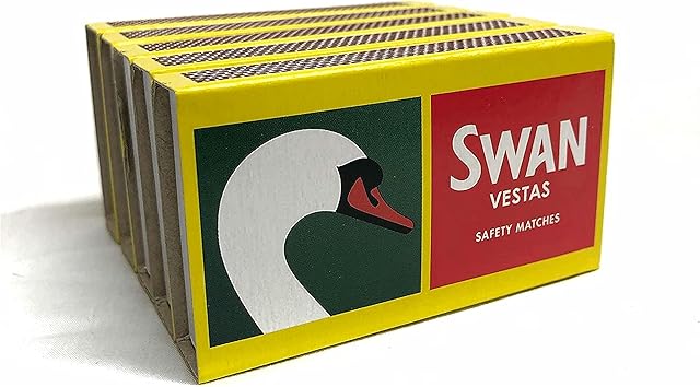 Bryant & May Swan Vestas Safety Matches, Wood, Pack of 5