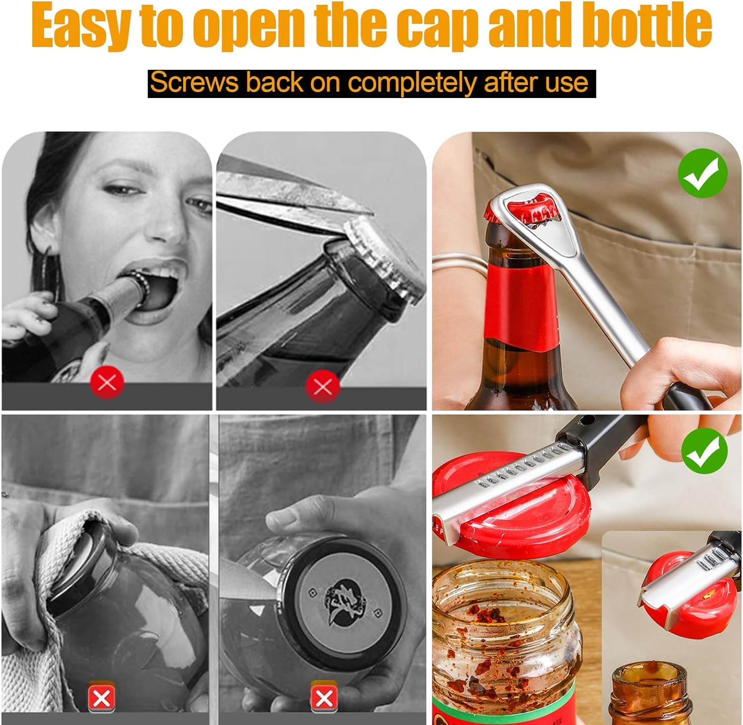 Retoo Ouvre-bocal Pour Personnes âgées, Ouvre-boîte Pour Mains Faibles, Arthrite, Ustensile De