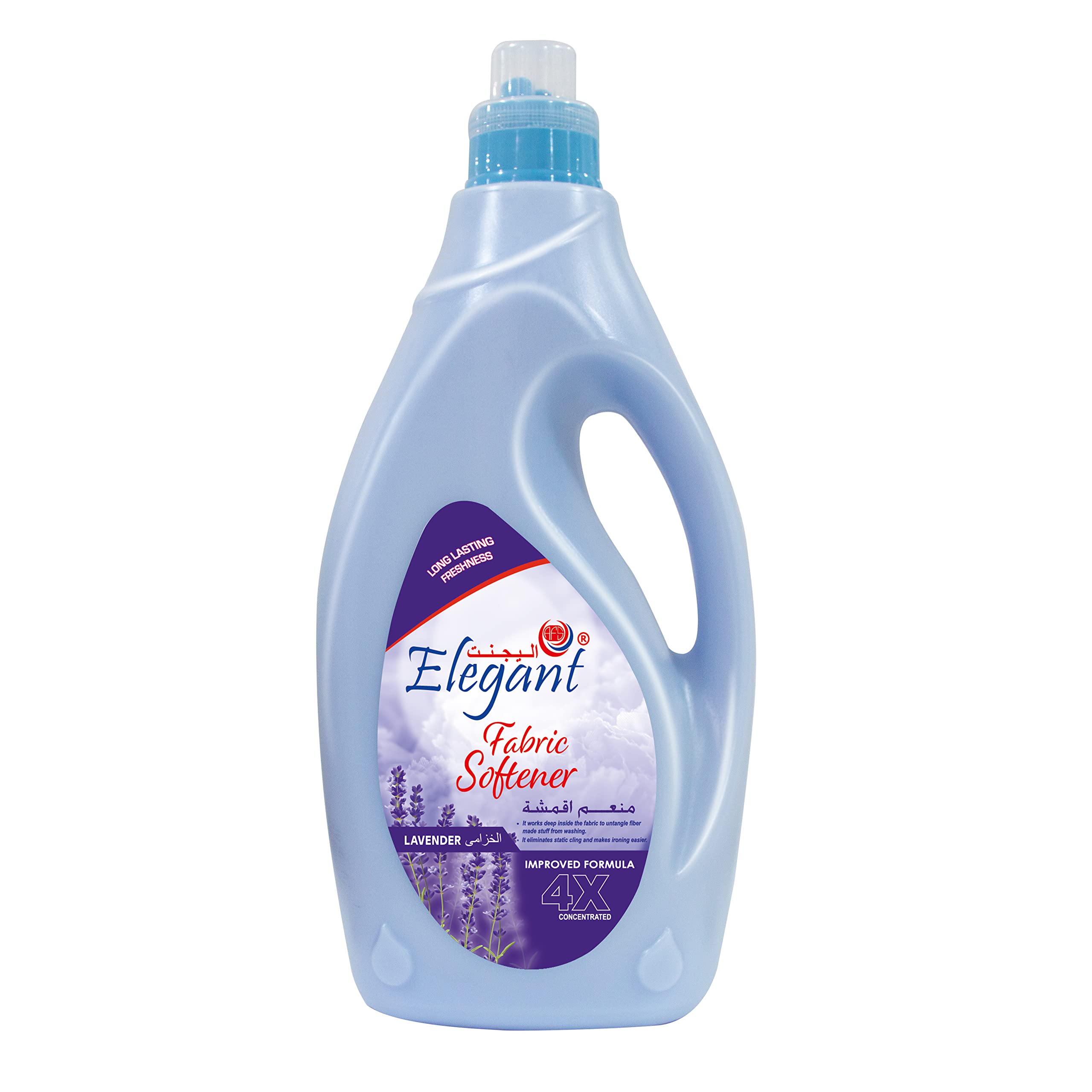 Elegant Lavender Fabric Softener – 4 Liter (4L) – Long Lasting Freshness | Deep Cleaning Fabric Softener (Conditioner) To Keep Your Fabric Soft And Clean, Fragrant And Gentle On Clothes
