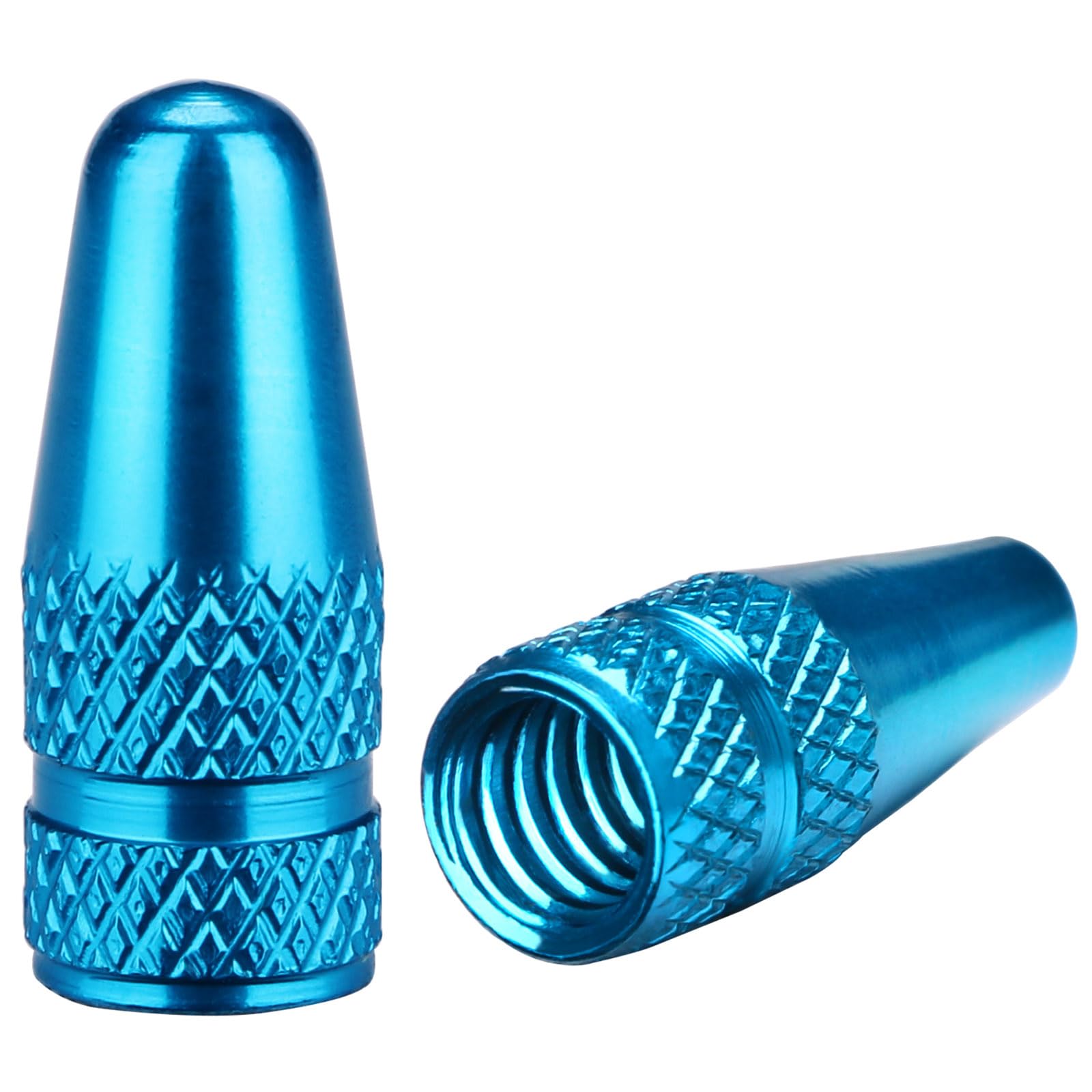 Tapas De Válvula De Aluminio Para Bicicleta - Tipo Francés, Rosca 12x8.5mm, Estilo Tornillo