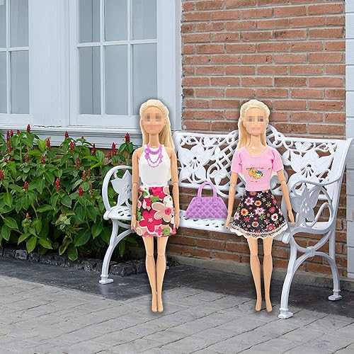 Miniatura 7 de SOTOGO 110 Pieces Doll Clothes and Accessories for 11.5 Inch Girl Doll Different Occasions Include 20 Pieces Handmade Doll Outfits Fashion Doll