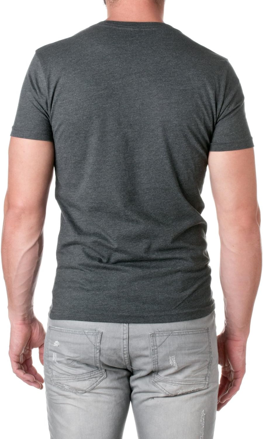 Next Level Men's CVC V 2XL CHARCOAL - Image 2