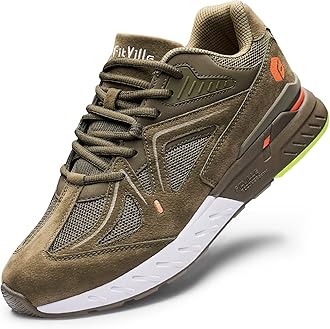 FitVille Extra Wide Walking Shoes for Men Wide Width Sneakers for Flat Feet Heel Pain Relief - Rebound Core