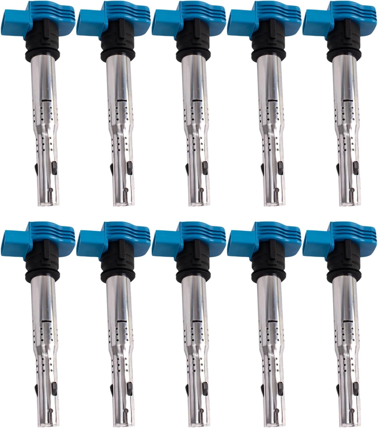 TRQ Ignition Coil Set 10 Piece High Temperature Epoxy Compatible with 2007-2014 Lamborghini Gallardo