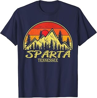 Vintage Sparta Tennessee TN Mountains Hike Hiking Souvenir T-Shirt