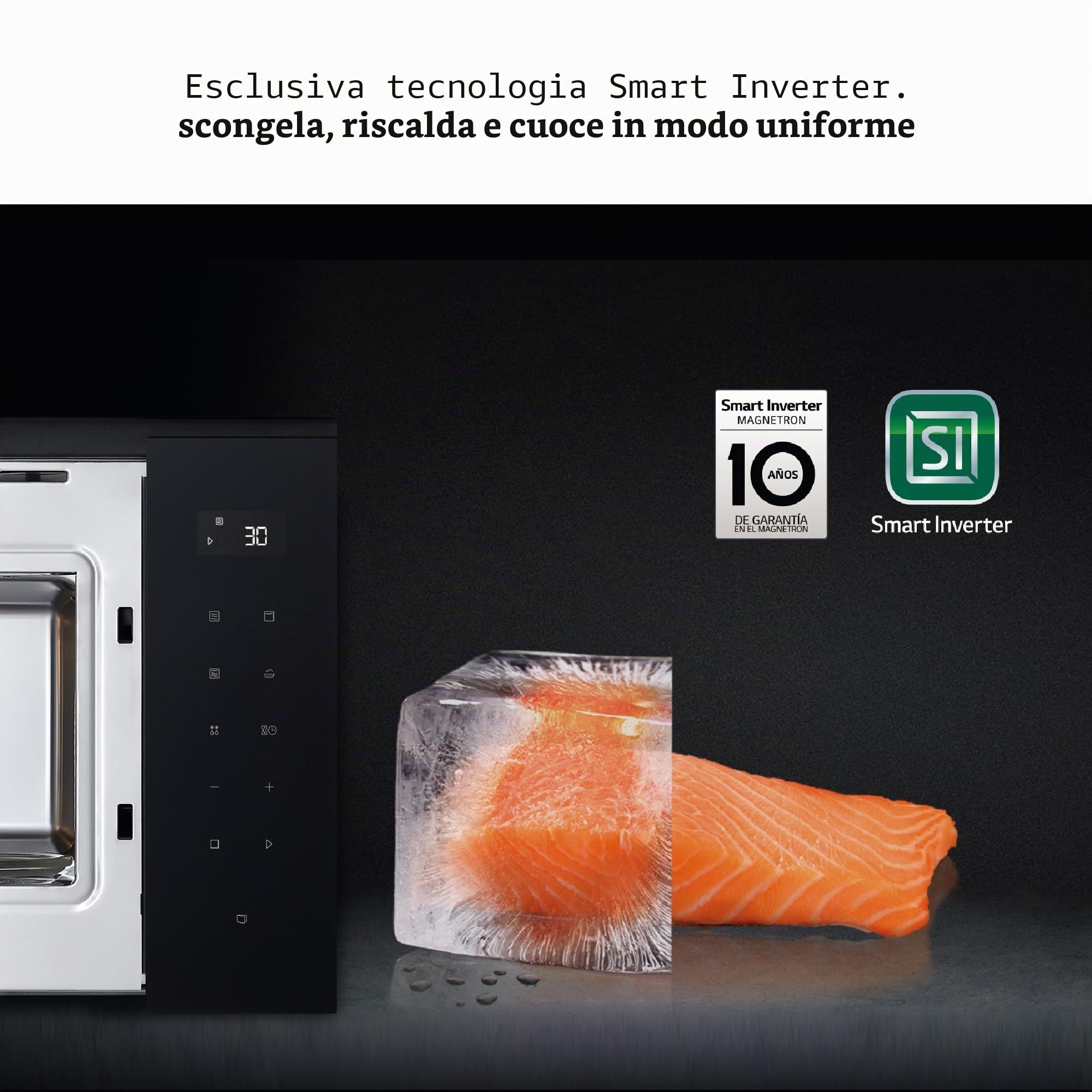 Microonde da incasso LG MGBZ2593F 25L con Grill 900W