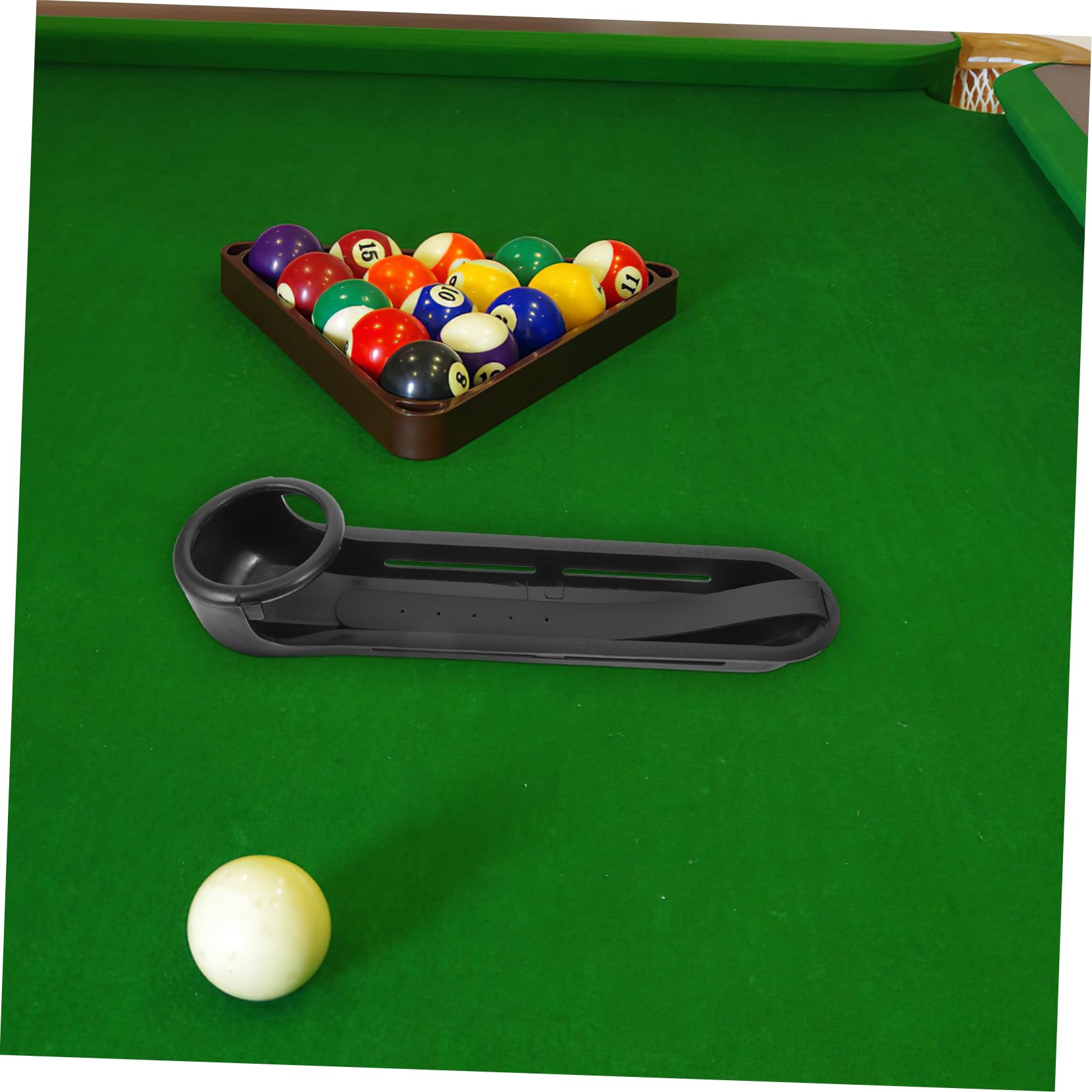 Hemoton Billiard Ball Track Snooker Ball Drop Track 6pcs Billiard Table Accessory Plastic Goal Easy to Install