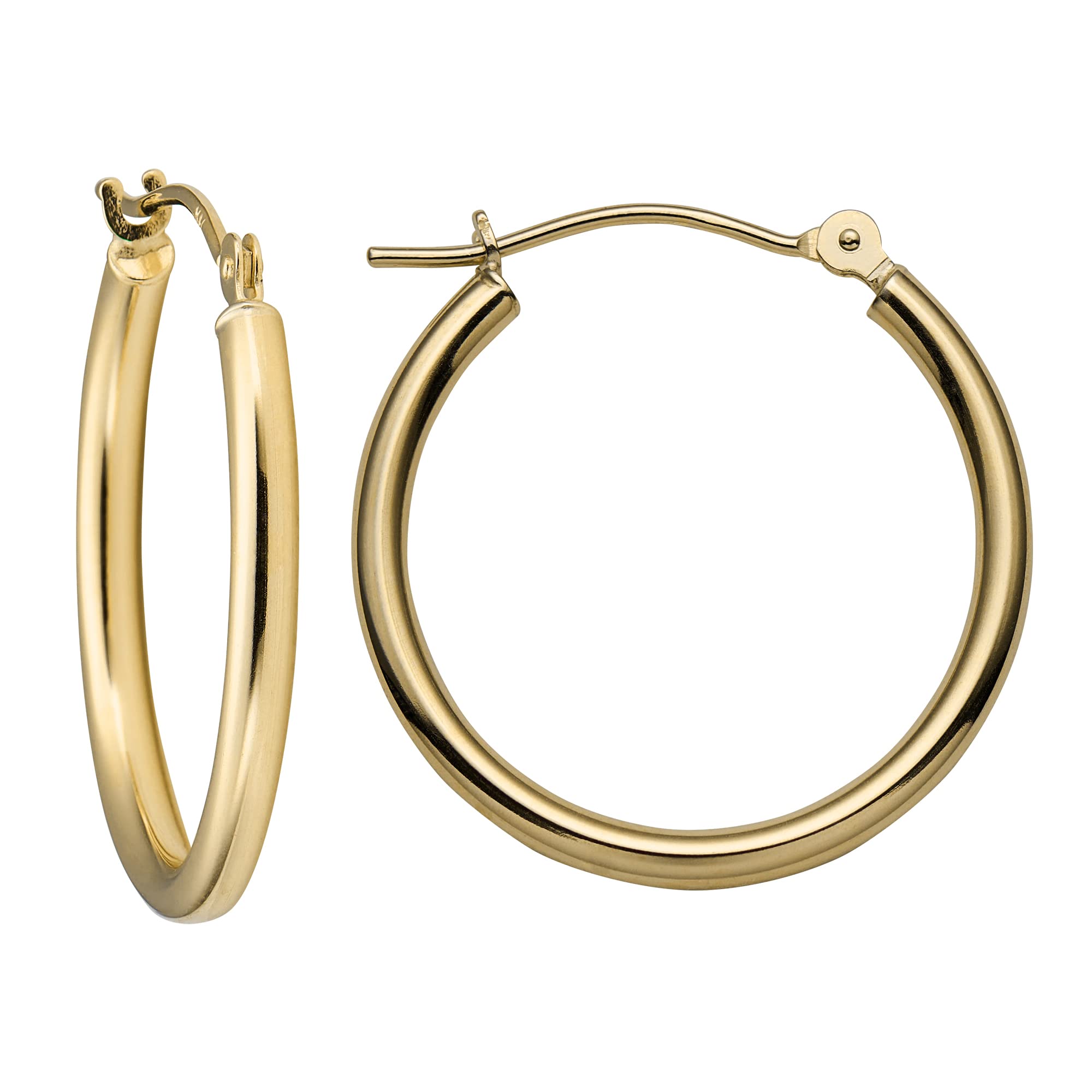 MAZZERI Solid Gold Hoop Earrings