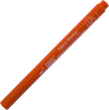UCHIDA Marvy Fine Point Fabric Marker Art Supplies, Orange
