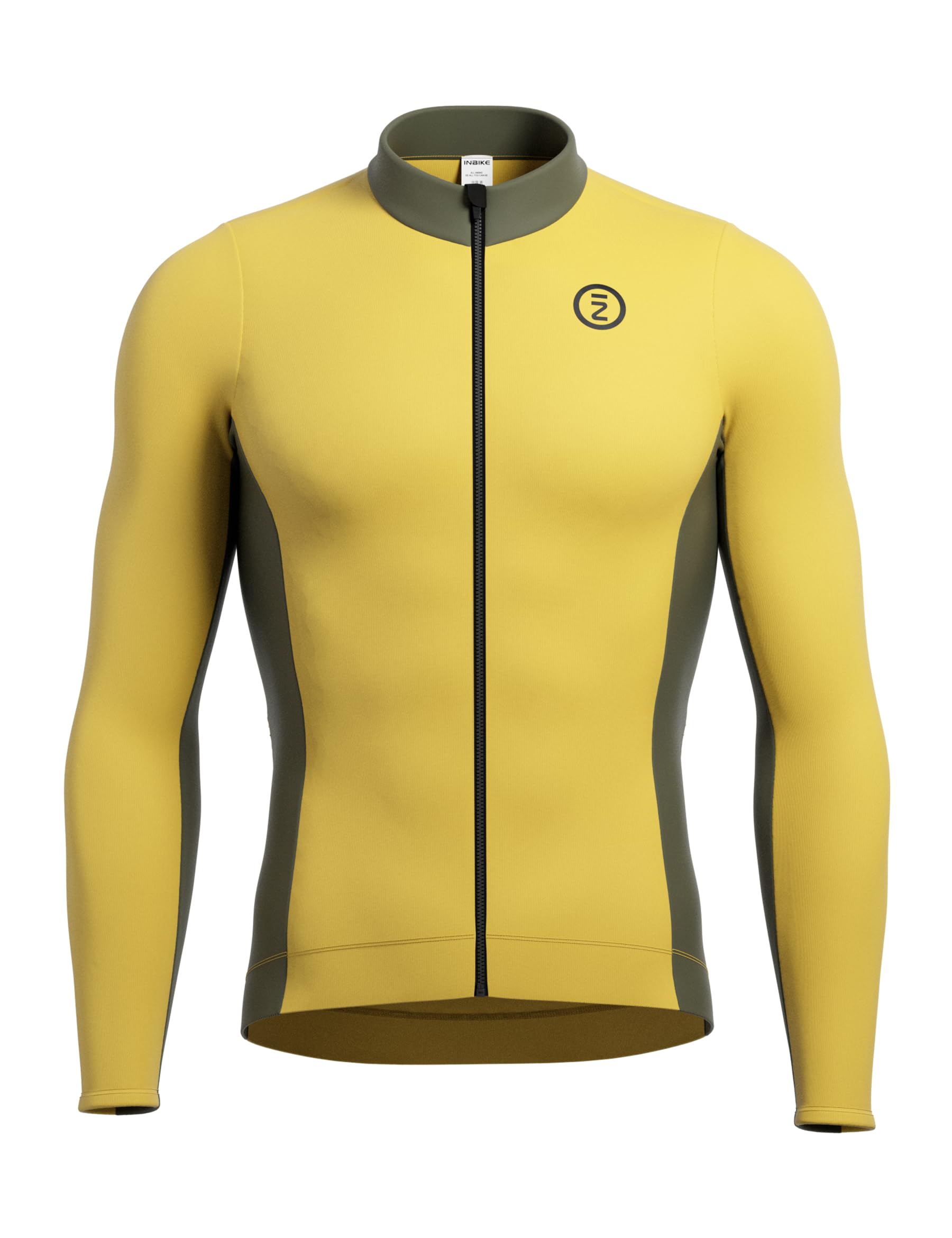 INBIKE Langarm Radtrikot Herren Winter Fleece Warm Reflektierendes Rennrad Trikot Fahrradtrikot Herbst für Rennrad Pendeln Freizeit