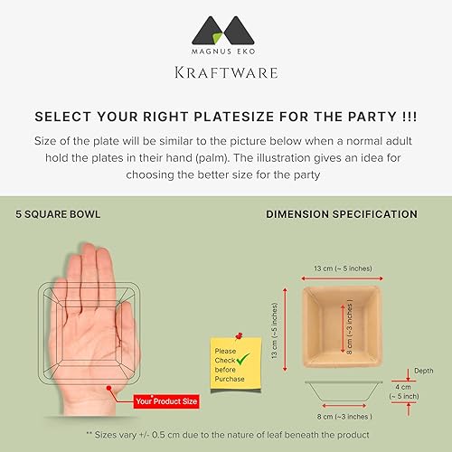 Miniatura 20 de Palmkraft - Mini cuencos de inmersión redondos de 3 pulgadas (100 unidades), cuencos desechables de 2 onzas, compostables, ecológicos, como bambú