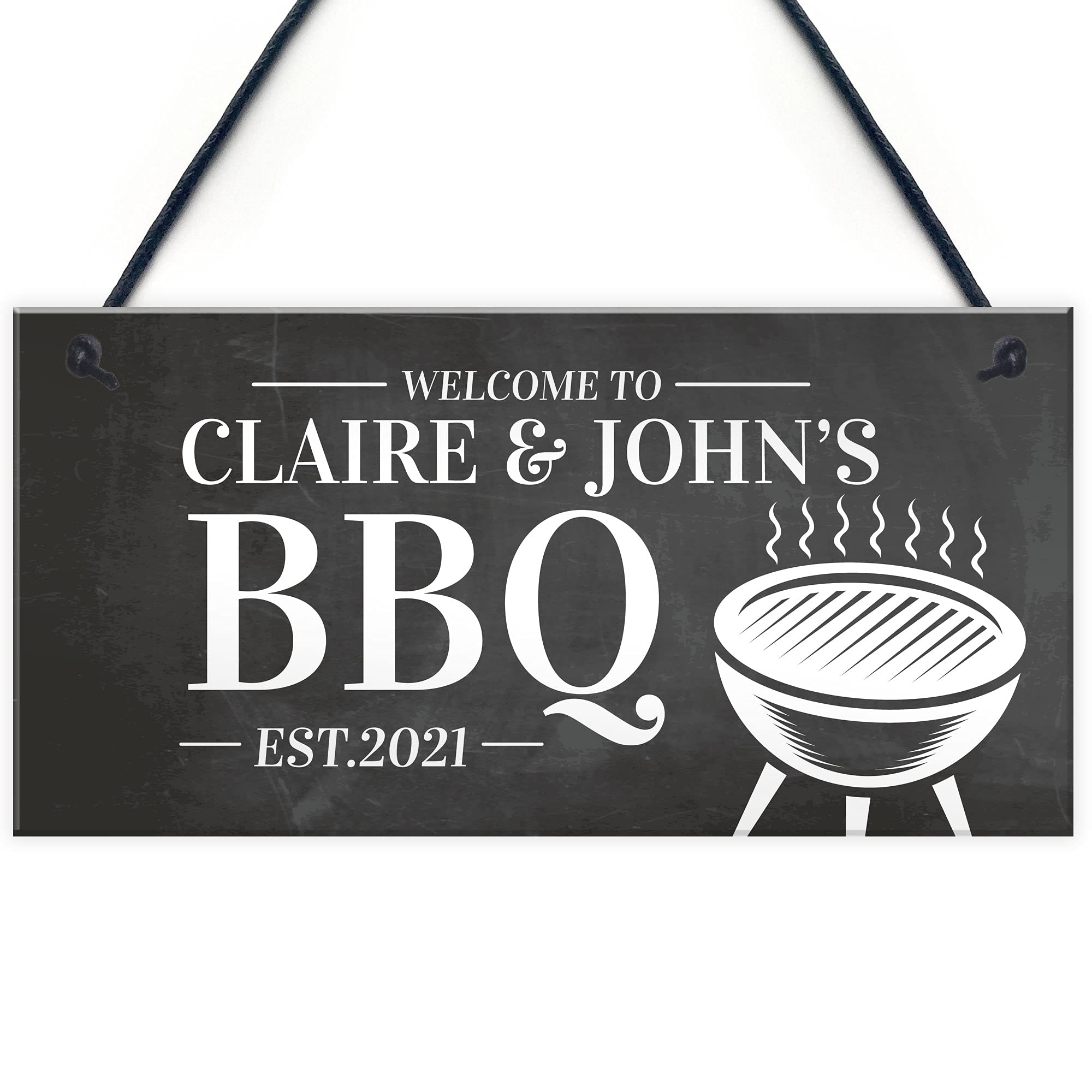 Red Ocean Personalised BBQ Garden Sign Novelty Home Decor Plaques Barbecue Decor Gifts