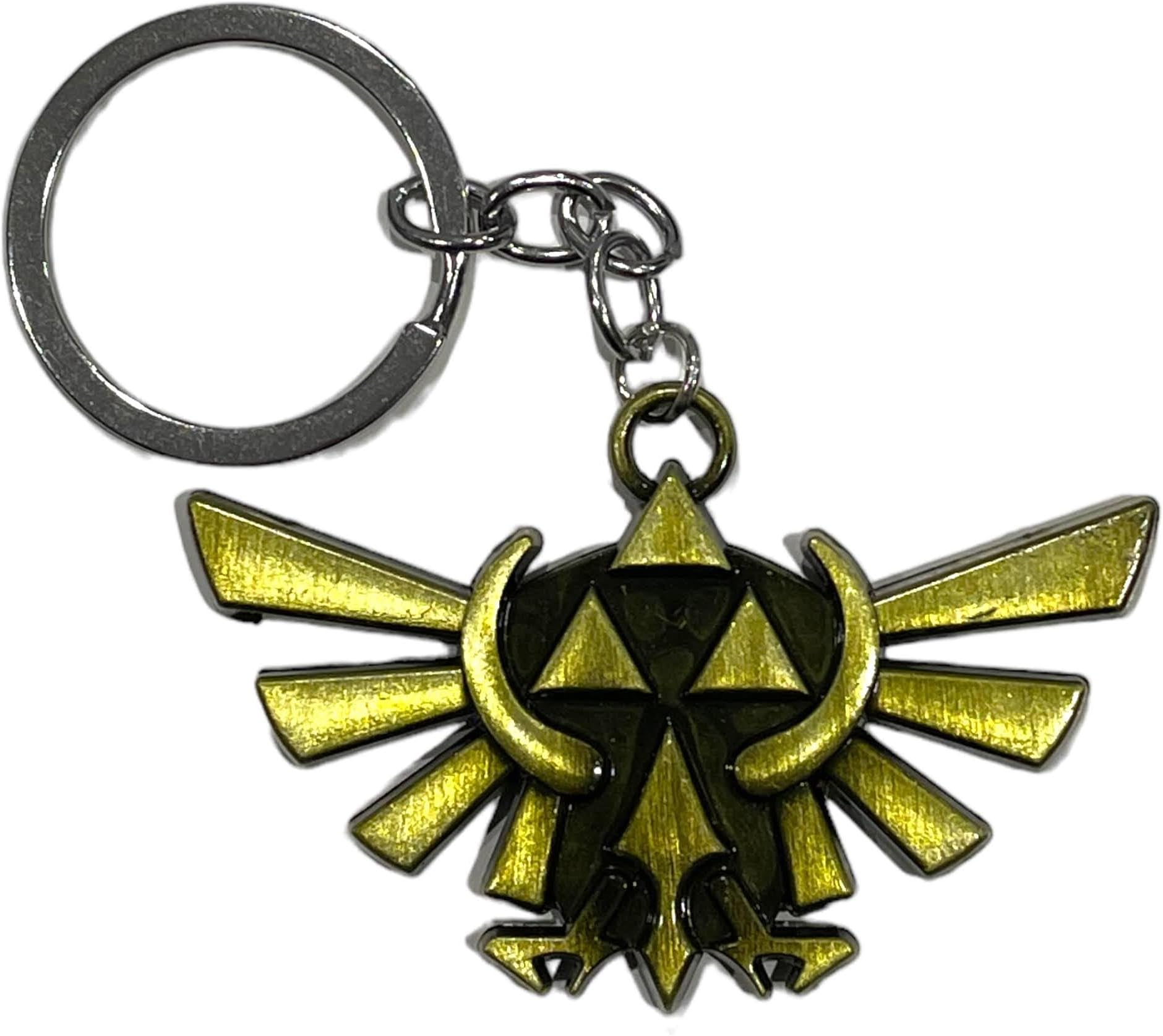 South Coast JewelleryLegend Of Zelda Metal Keyring, Keychain, Bag Pencil Case Charm Pendent, Zip Accessory