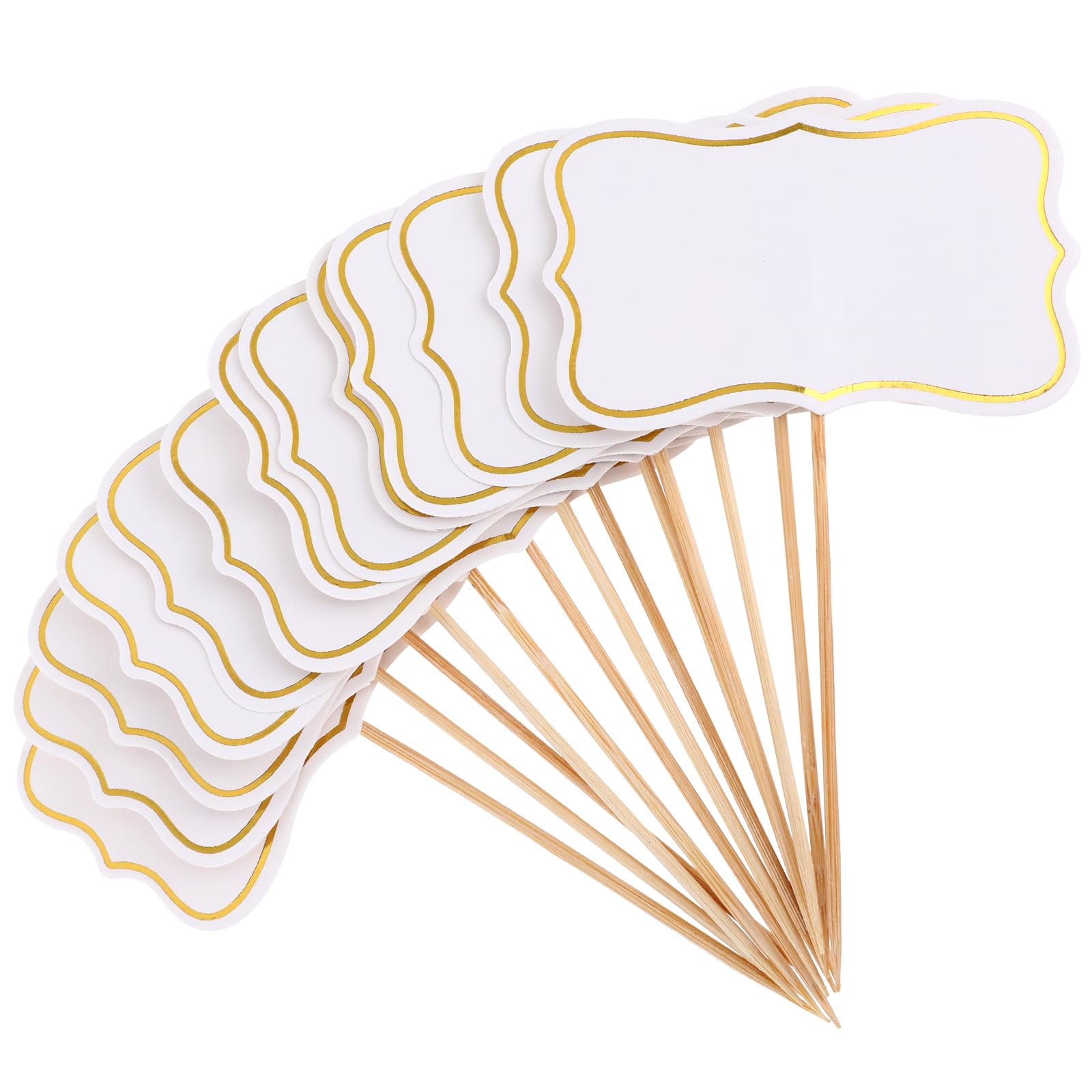 JJUNW 56 Pcs Charcuterie Platter Cheese Labels, Charcuterie Board Accessories, Cupcake Decorations, Appetizer Signs, Blank Toothpick Flags, For Wedding Parties, Birthday Parties, Buffet Labels (white)
