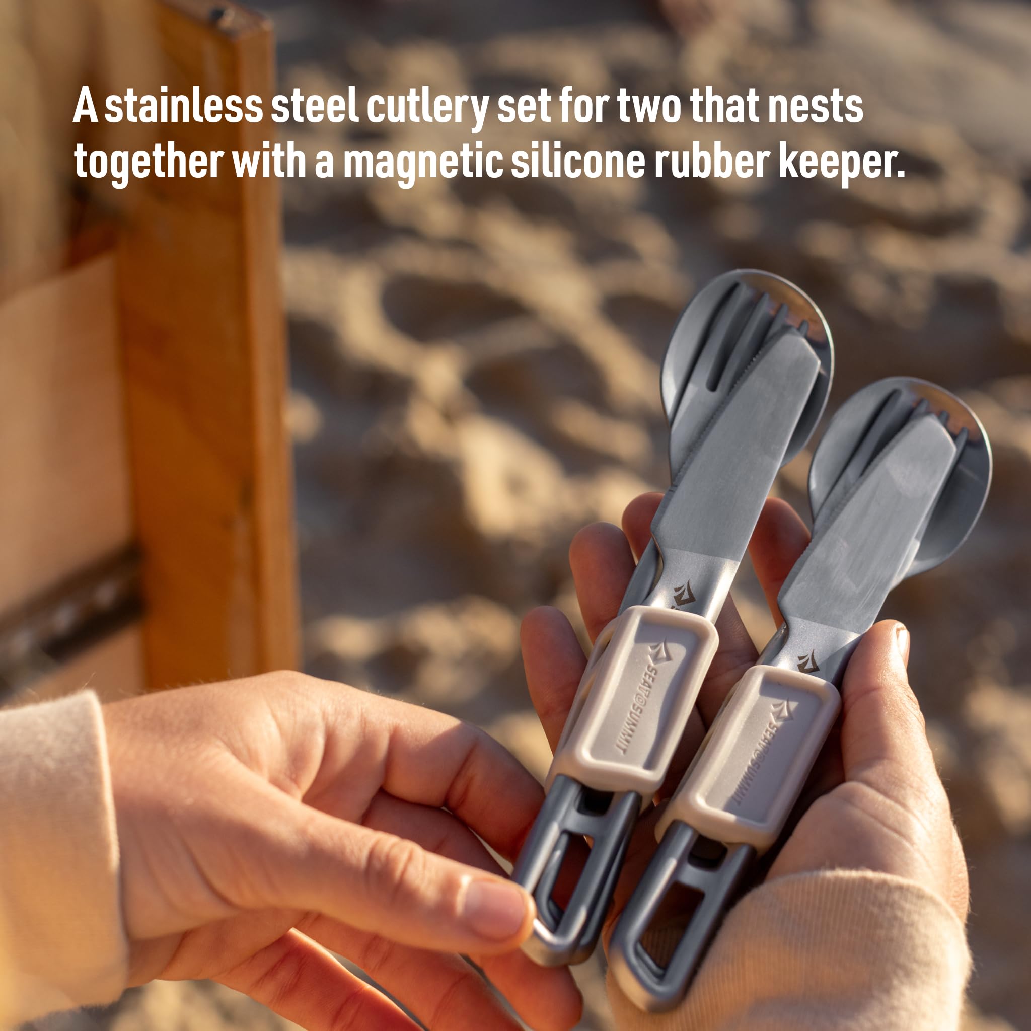 Sea to Summit Detour Stainless Steel Cutlery Set 2P 6-teilig - Besteckset