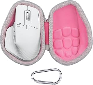 co2CREA Hard Travel Case for Logitech MX Master 4/Master 3S/3 Mouse, Pink